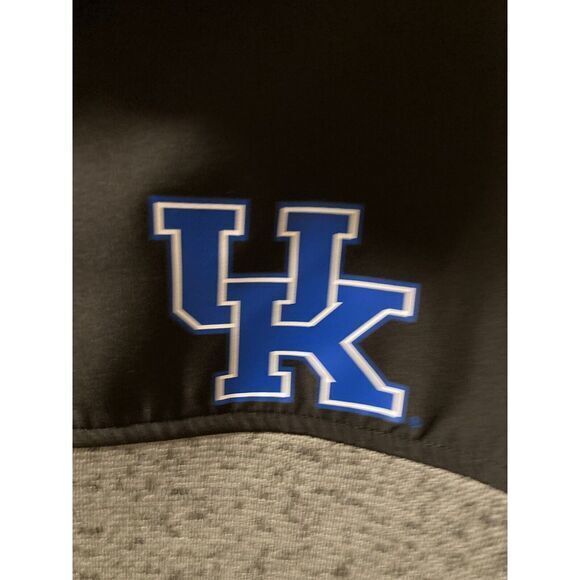 UK Kentucky Wildcats Men's 1/4 Zip Pullover Size XXL 2XL Gray Black BBN‎ - Picture 3 of 11
